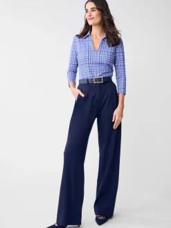 Aida 3/4 Sleeve Top in Layered Lines