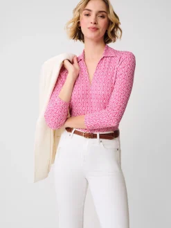 Aida 3/4 Sleeve Top in Riptide