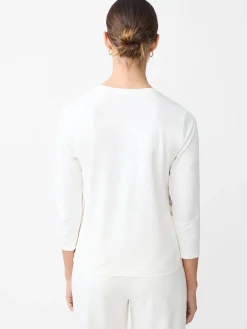 Alessandra Silk Blend Tee in Neo Beltmore Con