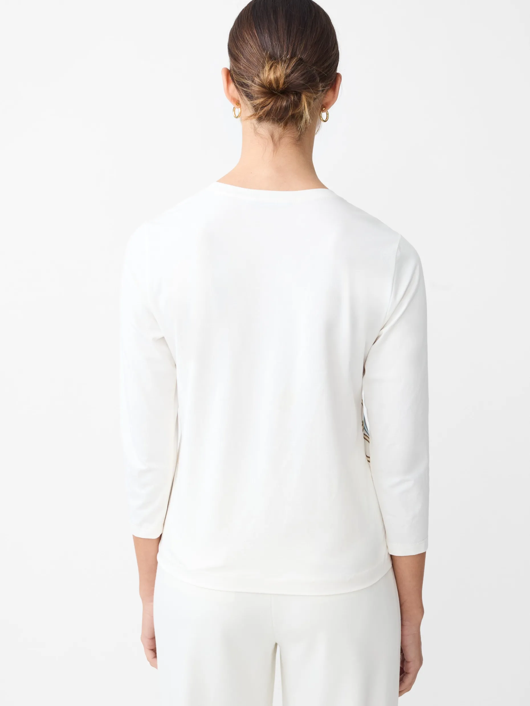 Alessandra Silk Blend Tee in Neo Beltmore Con