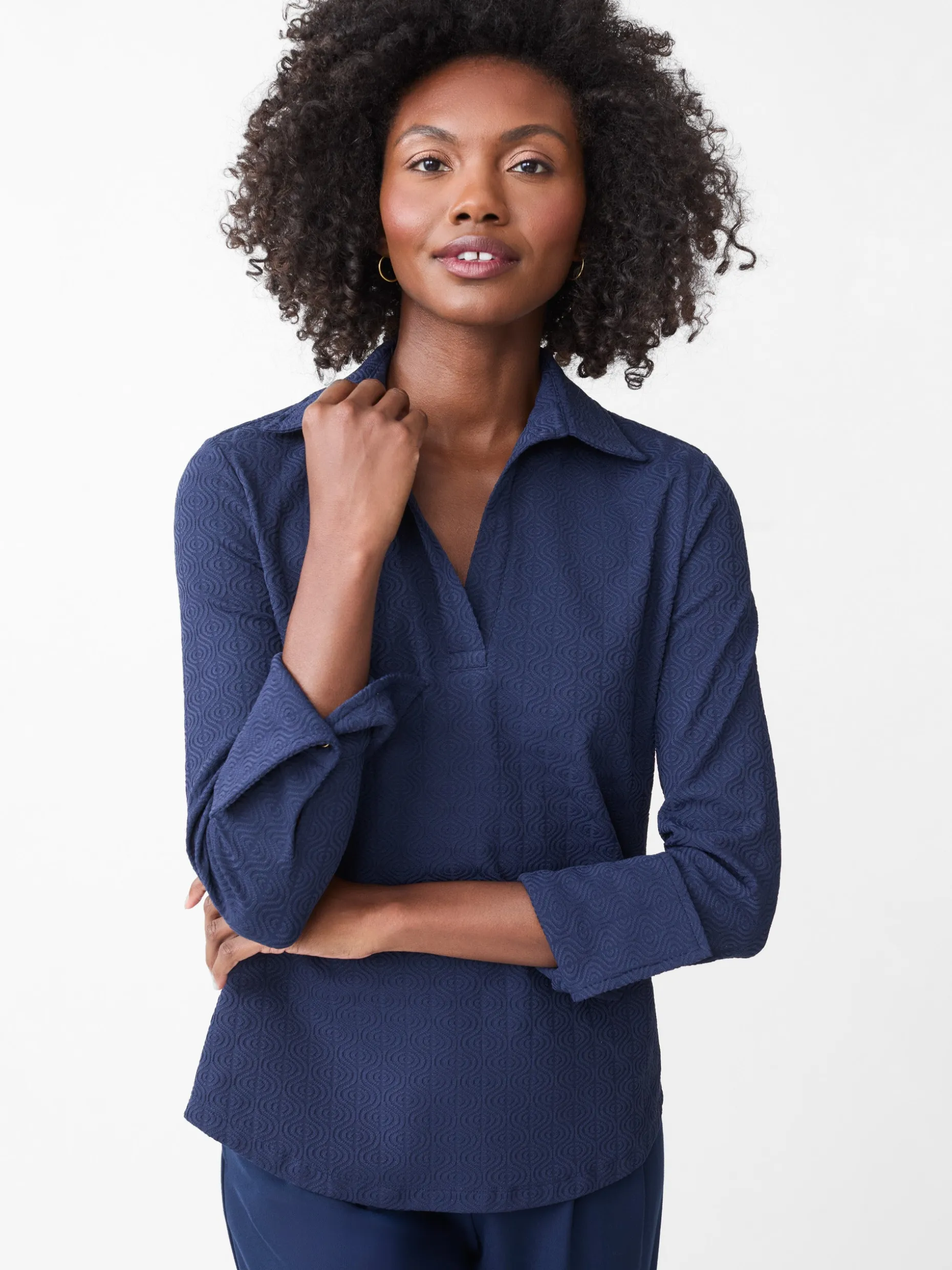 Alfie Tunic in Riptide Jacquard