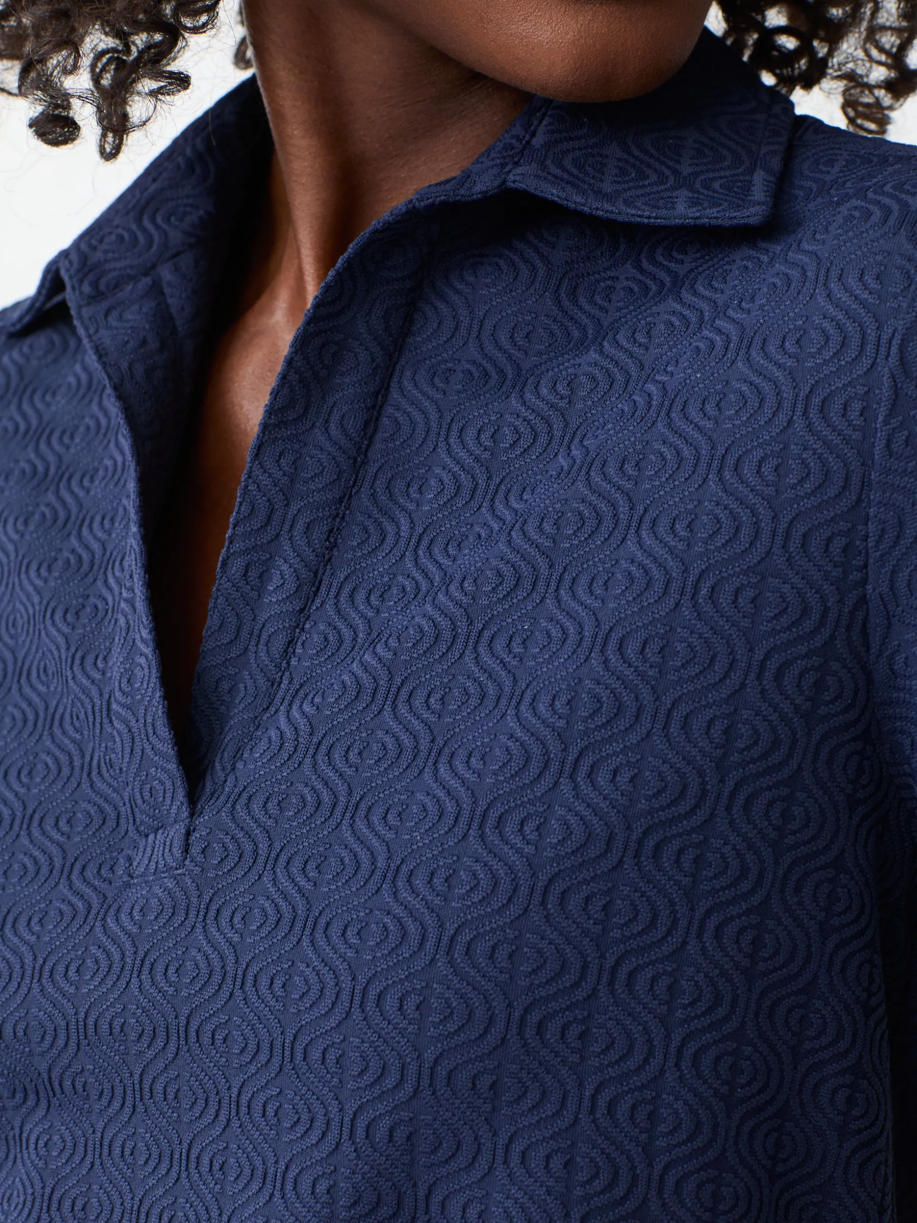 Alfie Tunic in Riptide Jacquard