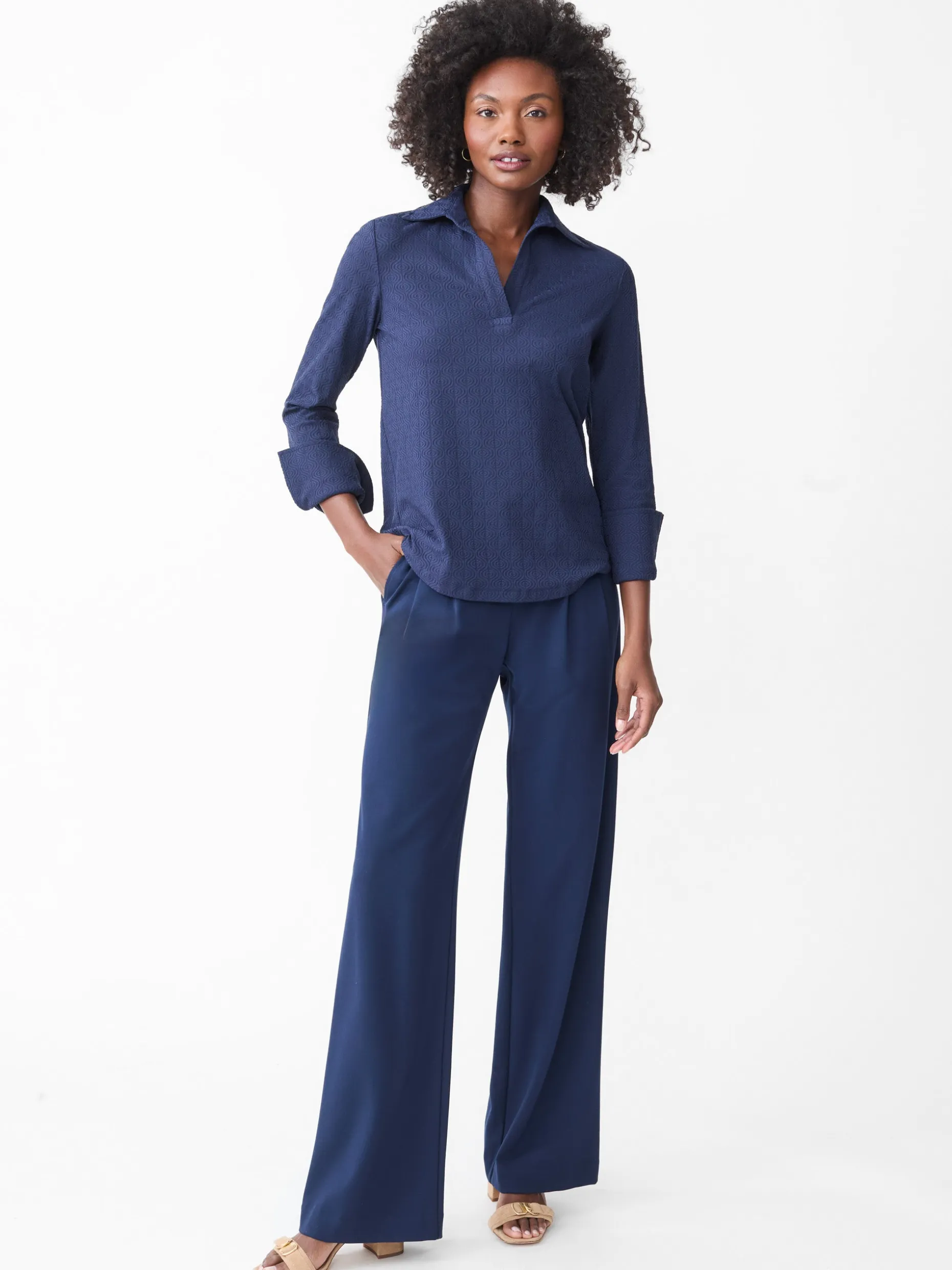 Alfie Tunic in Riptide Jacquard