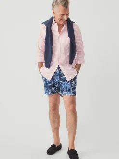 Bay 5" Beach Shorts in Persian Pergola