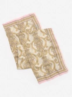 Bellini Scarf in Gilded Paisley Border