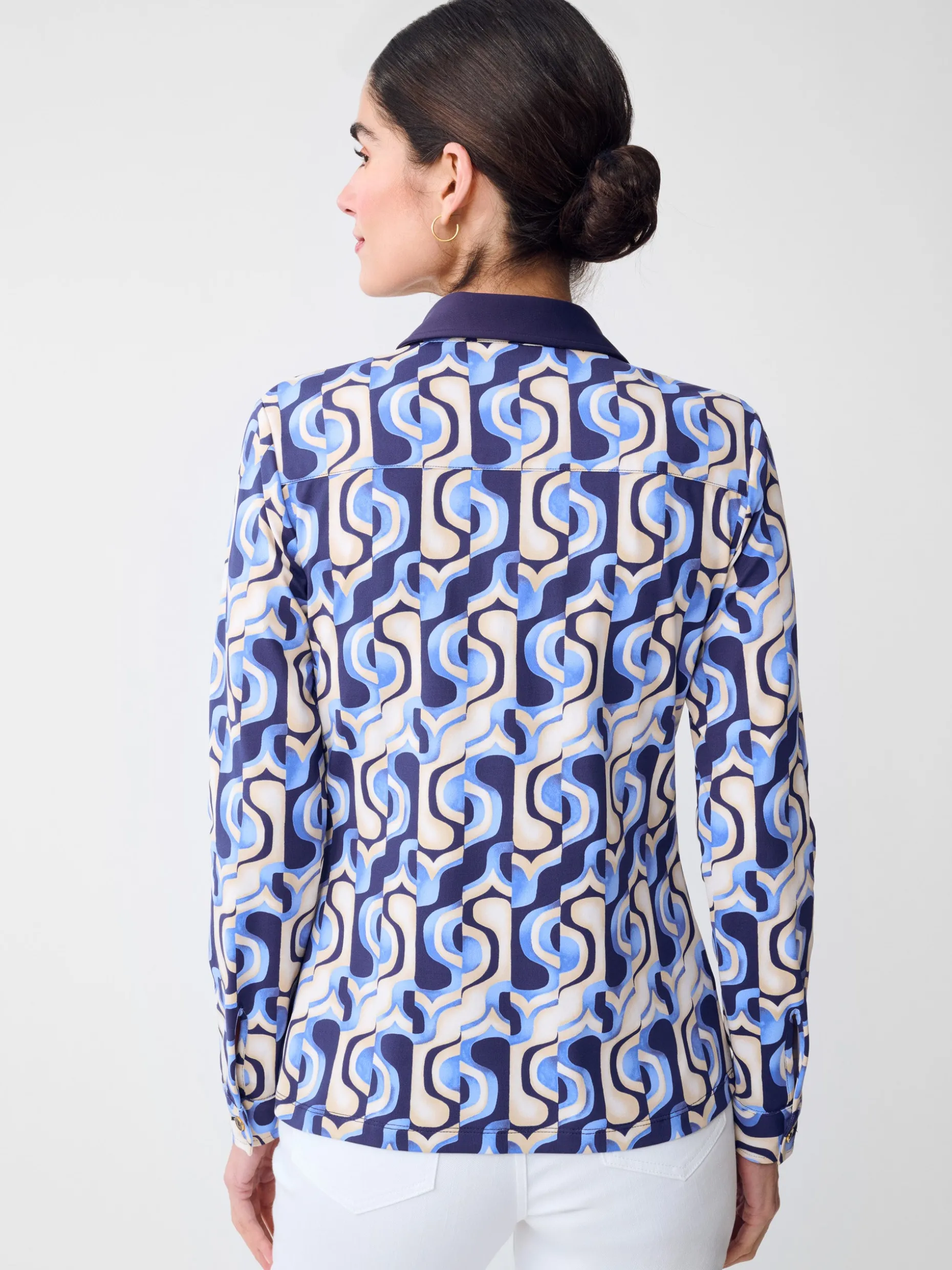 Betty Shirt in Abstract Curves