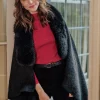 Bianca Cape with Faux Fur Collar