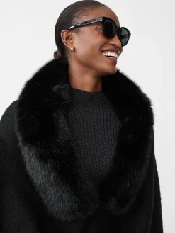 Bianca Cape with Faux Fur Collar