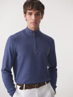 Brookhaven 1/4 Zip Sweater in Stripe