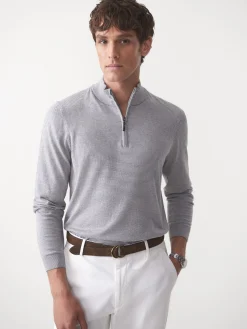 Brookhaven 1/4 Zip Sweater in Stripe