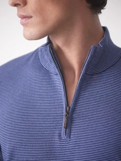 Brookhaven 1/4 Zip Sweater in Stripe