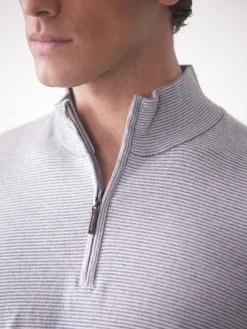 Brookhaven 1/4 Zip Sweater in Stripe