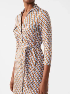 Brynn Dress in Mini Fernwood Geo