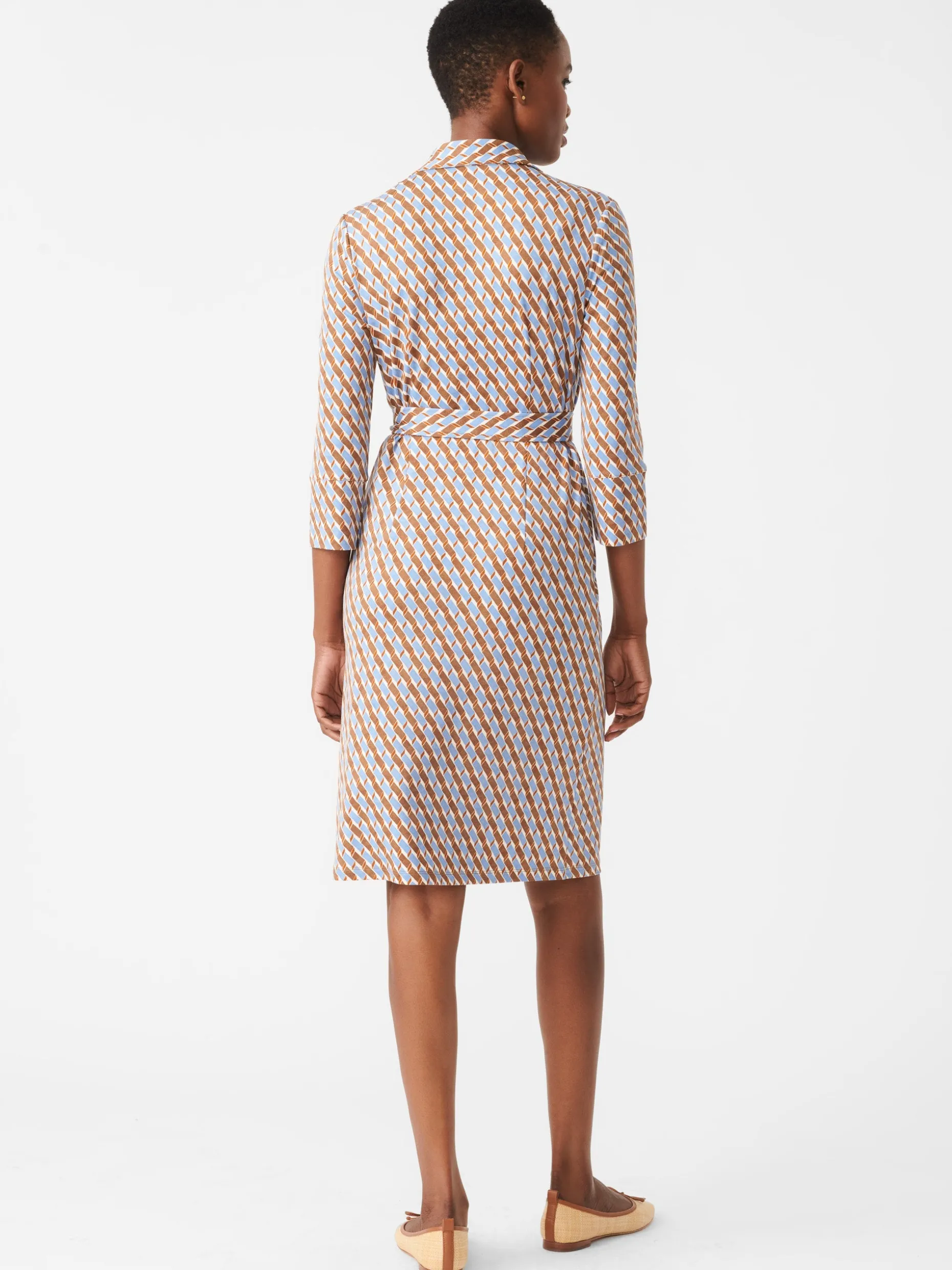 Brynn Dress in Mini Fernwood Geo