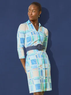 Brynn Dress in Paintbrush Plaid