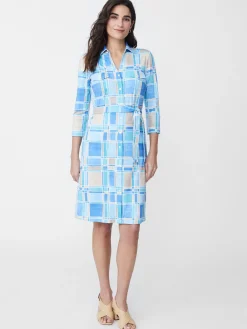 Brynn Dress in Paintbrush Plaid