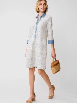 Bryony Dress in Plaid Jacquard