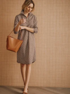 Cagney Dress in Micro City Windows