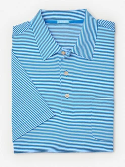 Callahan Cotton Polo in Stripe