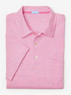Callahan Cotton Polo in Stripe