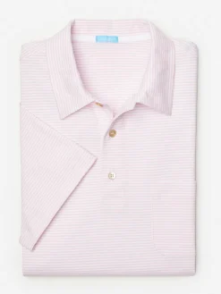 Callahan Cotton Polo in Stripe