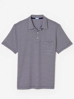Callahan Cotton Polo in Stripe