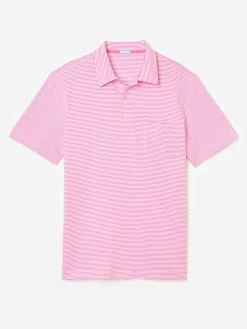 Callahan Cotton Polo in Stripe