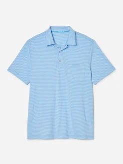 Callahan Cotton Polo in Stripe