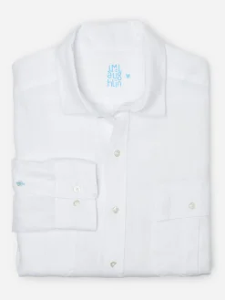 Christos Classic Fit Linen Shirt