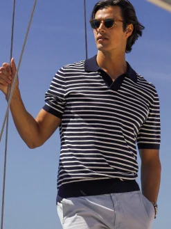 Cillian Polo Sweater in Stripe
