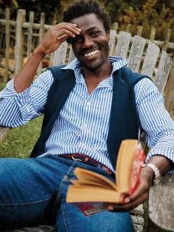 Collis Classic Fit Shirt in Bengal Stripe