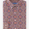 Collis Classic Fit Shirt in Mini Paisley Tile