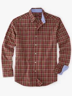 Collis Classic Fit Shirt in Mini Plaid