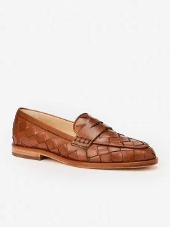 Concetta Woven Leather Loafers