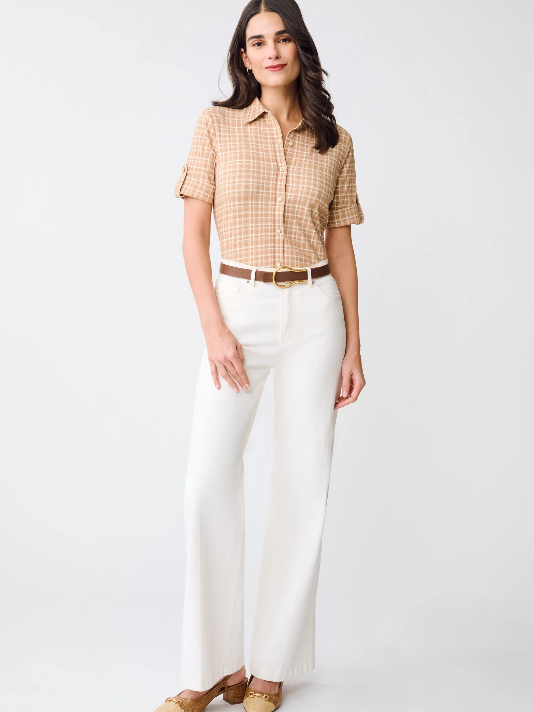 Cornelia Shirt in Layered Lines