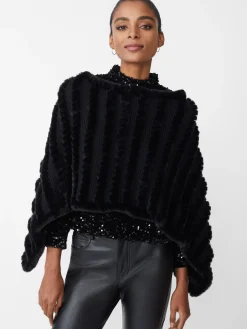 Cortina Faux Fur Poncho