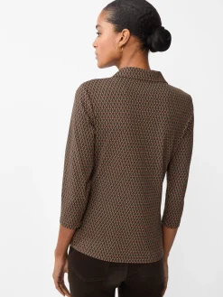 Court 3/4 Sleeve Polo in Rubiks Check