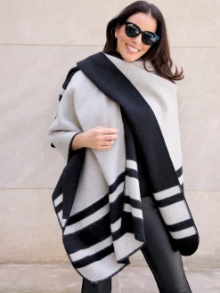 Deanna Reversible Wrap in Color Block