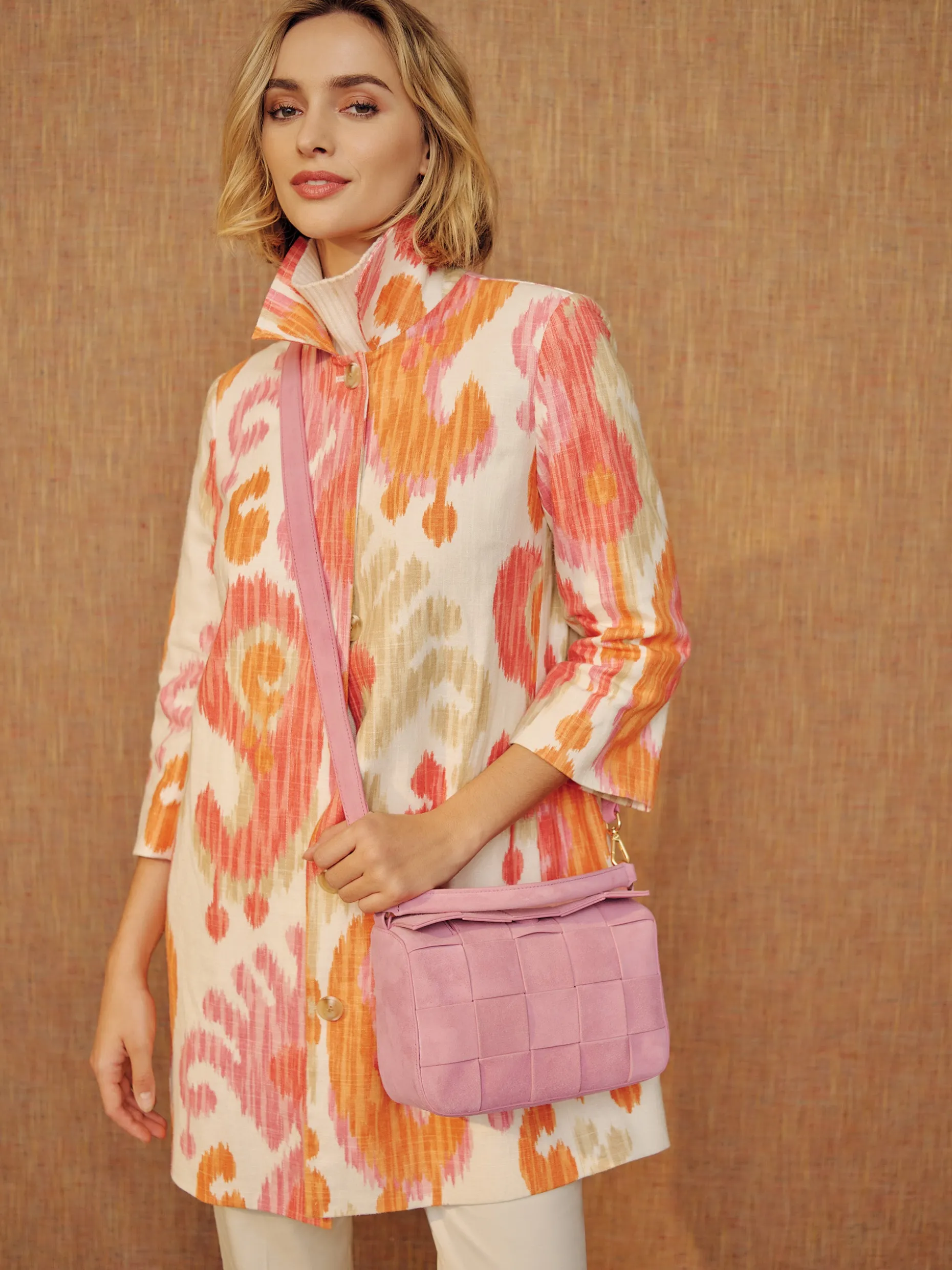 Deirdre Coat in Ikat Swirl