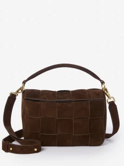 Deni Woven Suede Crossbody