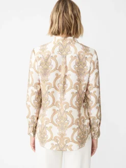 Denver Silk Blend Shirt in Gilded Paisley