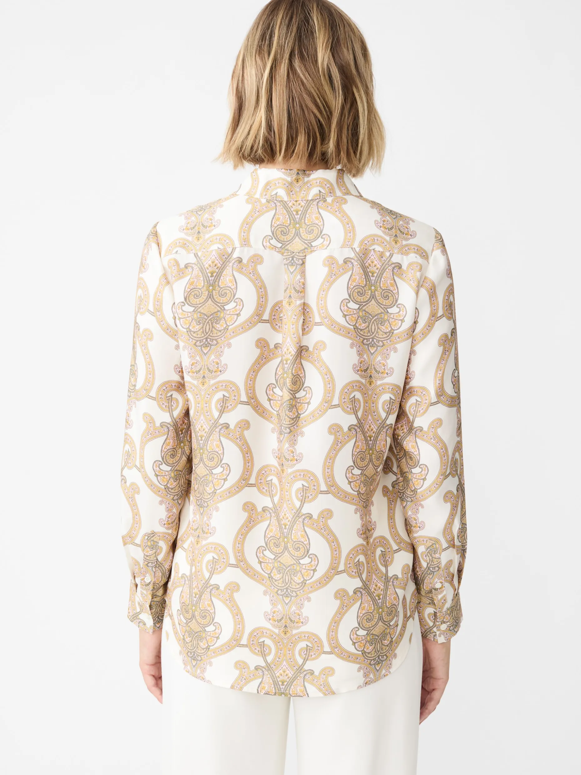 Denver Silk Blend Shirt in Gilded Paisley
