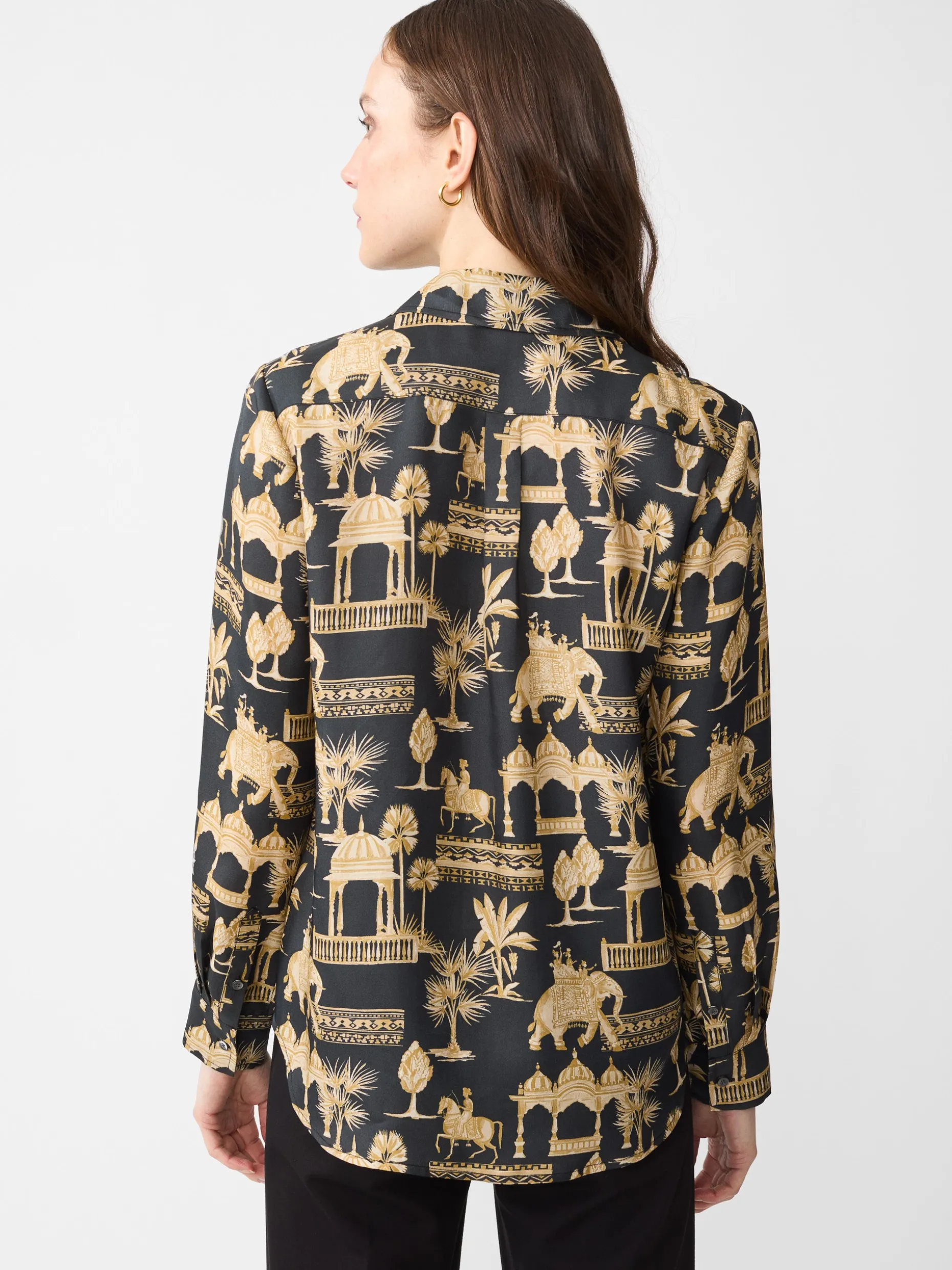 Denver Silk Blend Shirt in Desert Toile