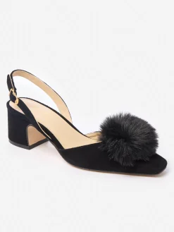 Dita Suede Slingback Heels