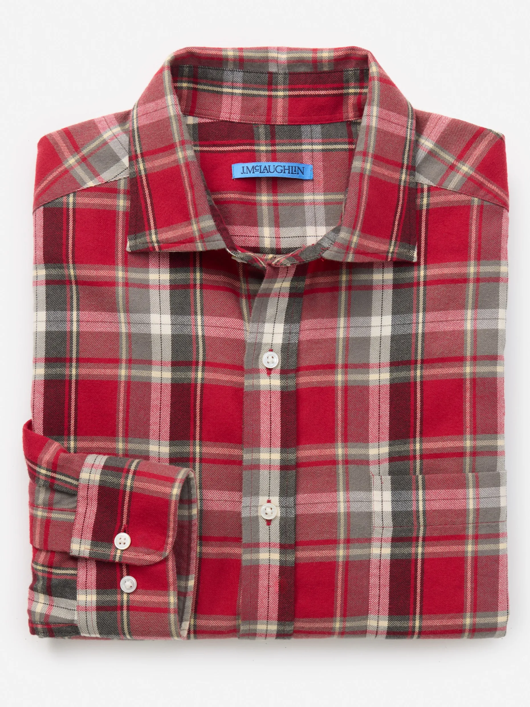 Dobson Classic Fit Flannel Shirt in Plaid