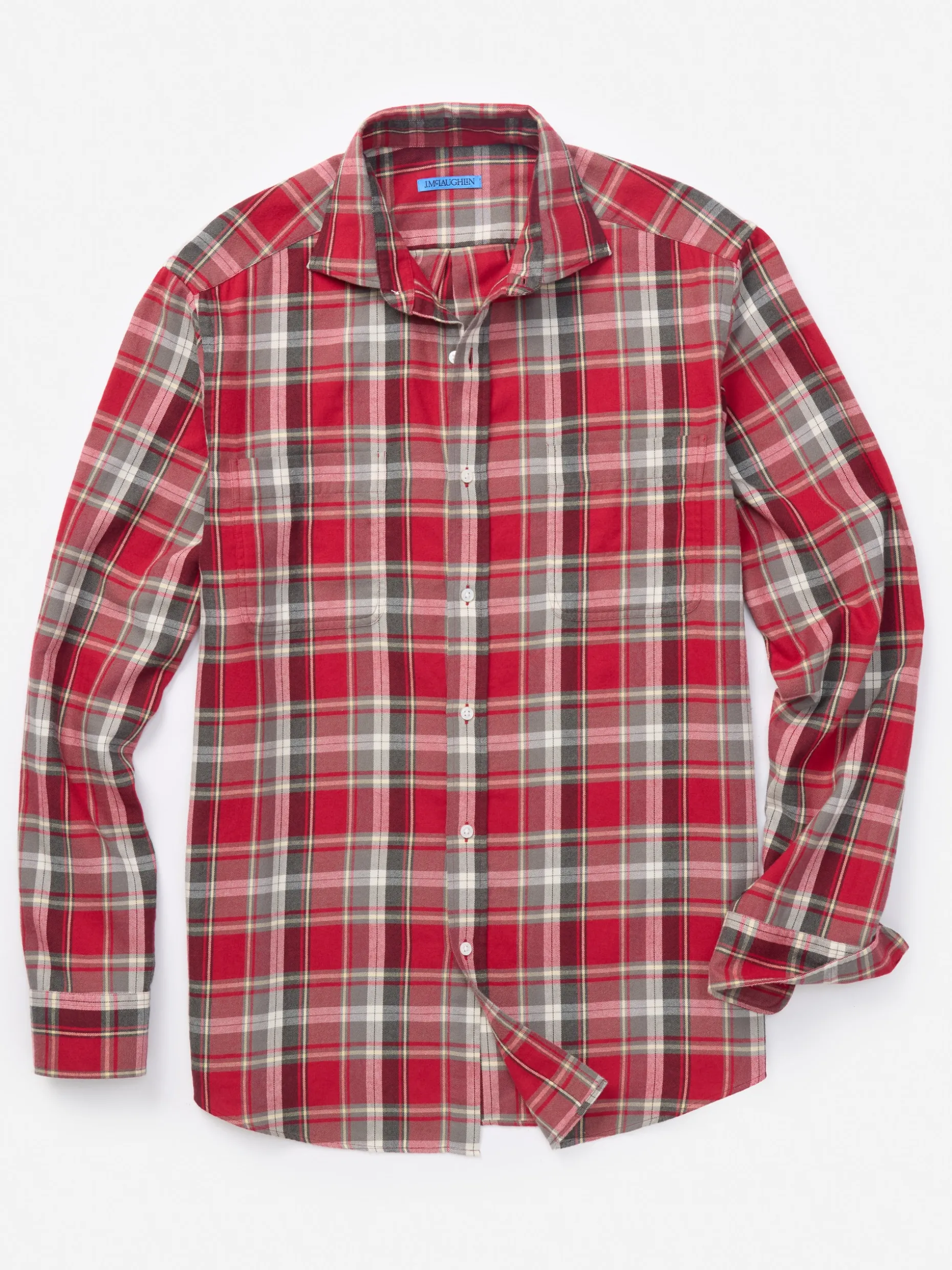 Dobson Classic Fit Flannel Shirt in Plaid