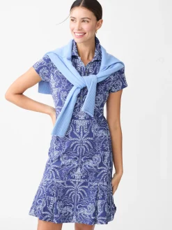 Dorte Dress in Tiger Damask