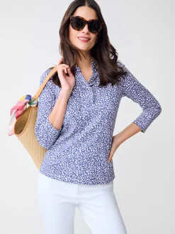 Durham Ruffle Top in Rose Expressions