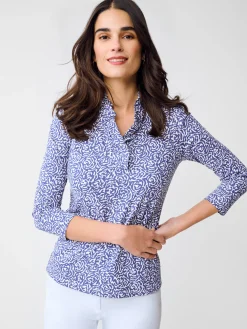 Durham Ruffle Top in Rose Expressions