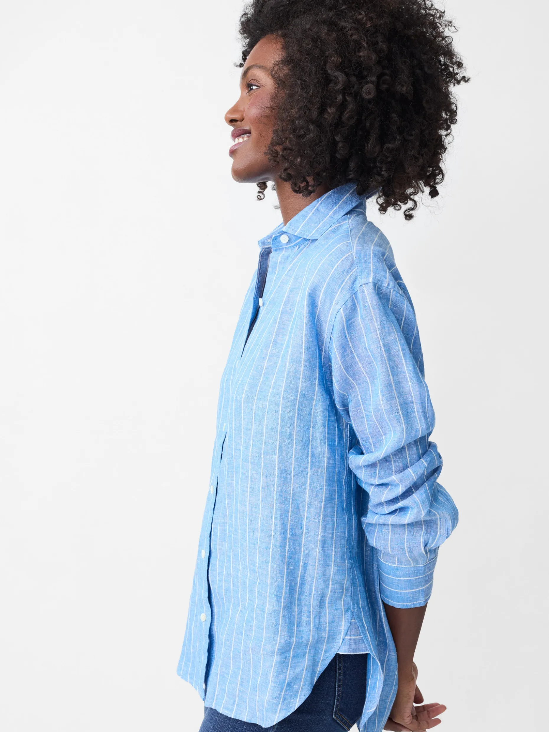 Finn Linen Shirt in Stripe